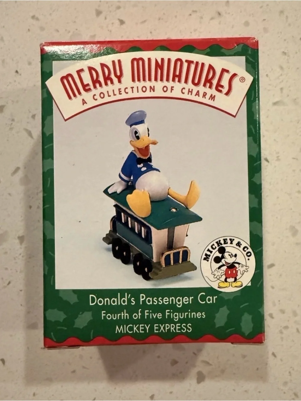 Hallmark Merry Miniatures Mickey Express 5 Pc Set 1998 New in Box